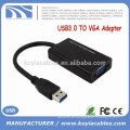 Kuyia USB3.0 macho TO VGA fêmea Adaptador Branco Azul Preto Cor USB VGA Display Cabo Adaptador Para CRT / LCD / Monitor / Projetor